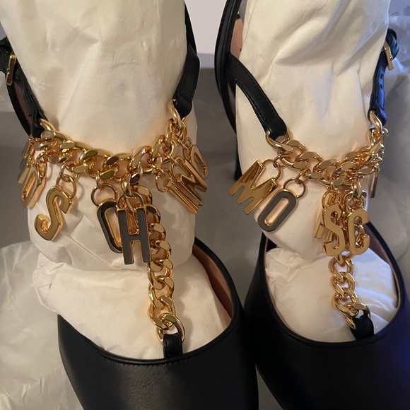 Moschino Lettering Charms Heels - Picture 6 of 15